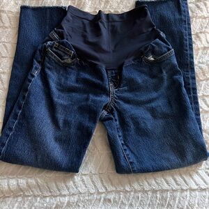 Old Navy Maternity Dark Blue Stretch Waist Jeans